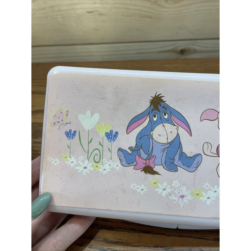 Disney Baby Winnie The Pooh Eeyore & Piglet Compact Travel Wipes Case Container